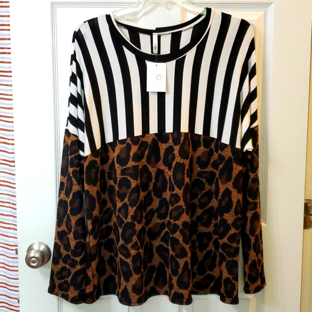 Lily Pad Plus Tunic Top 2x